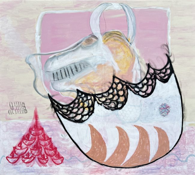 Maleri af Steffen Martin med titlen "Hest 2"