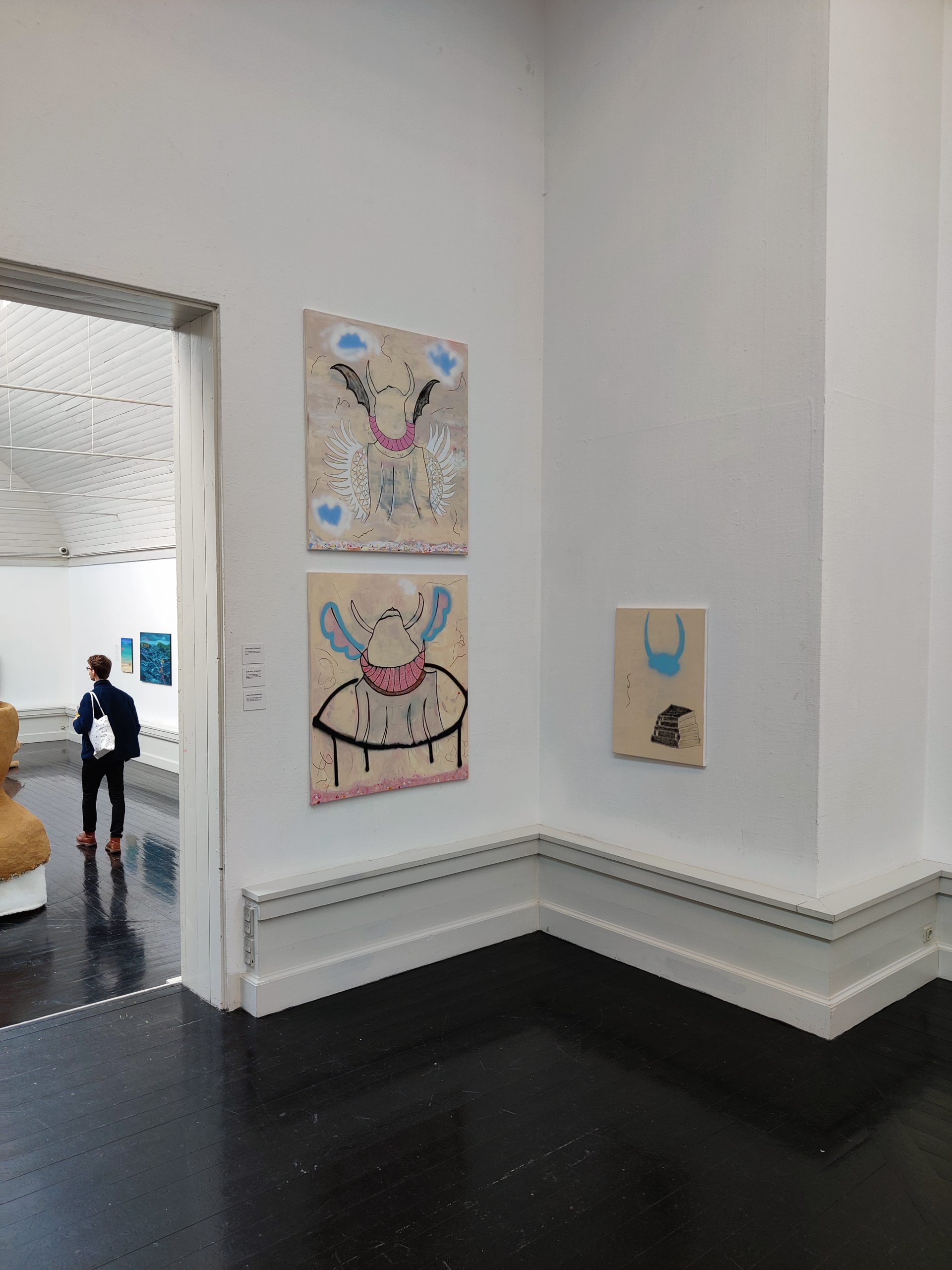 Malerier af Steffen Martin fra Kunstnernes efterårsudstilling i 2021 på Den Frie i København